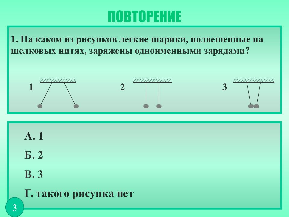 Объяснение электрических явлений тест