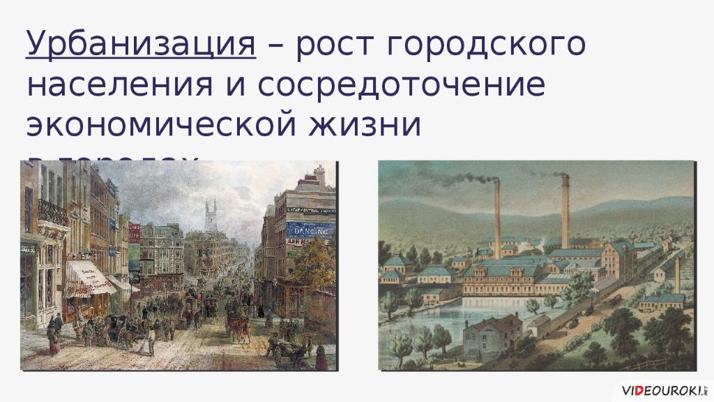 Городское население в индустриальном обществе