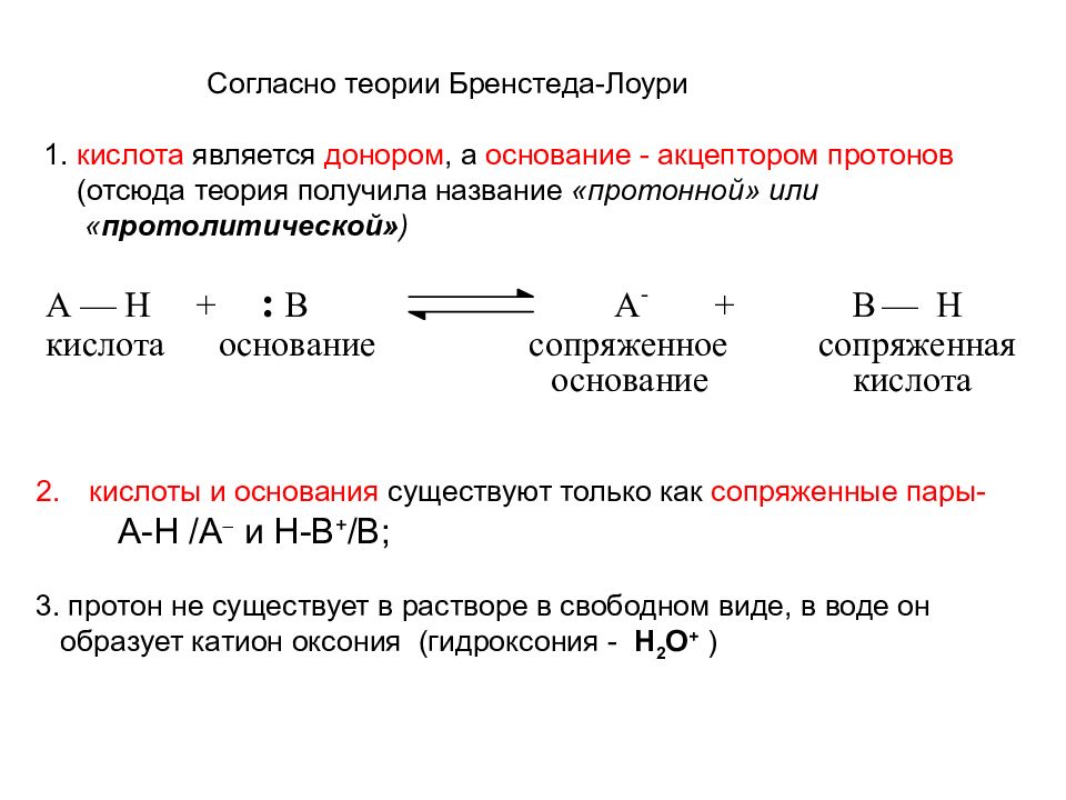 Основность кислот