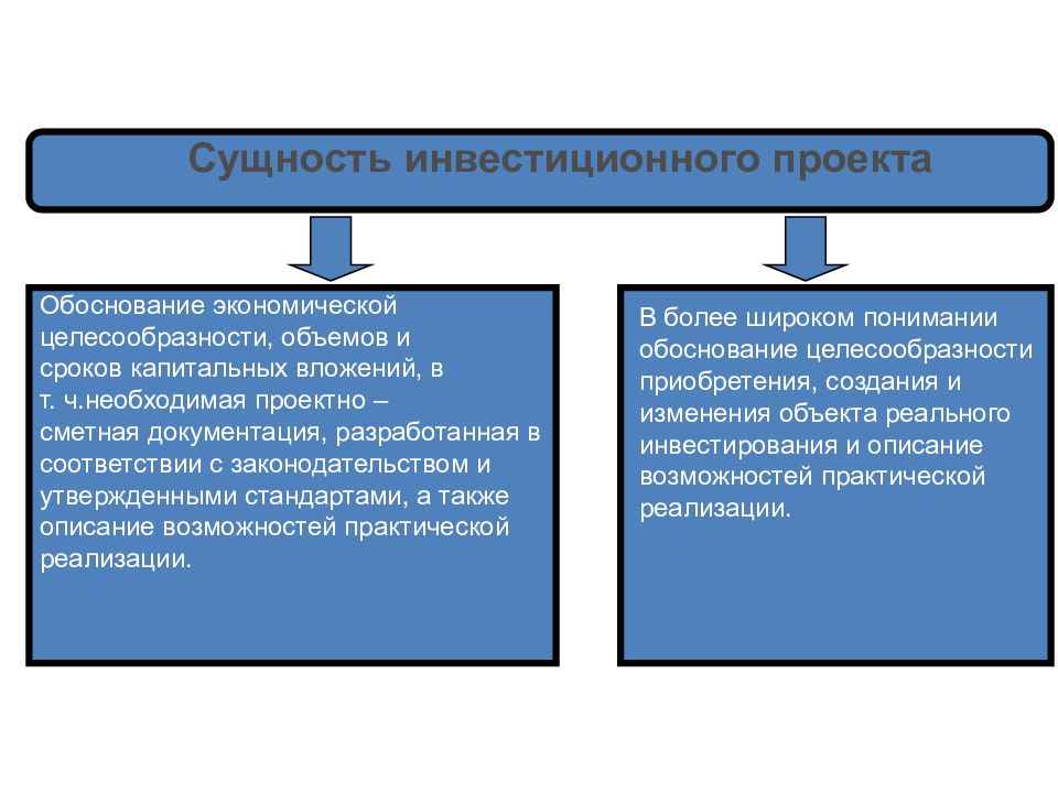 Что такое сущность проекта