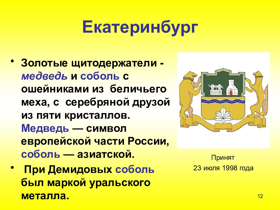 Стать символом города. Герб Екатеринбурга описание. Животные на гербах городов России. Символика города Екатеринбурга. Герб Екатеринбурга описание для детей.