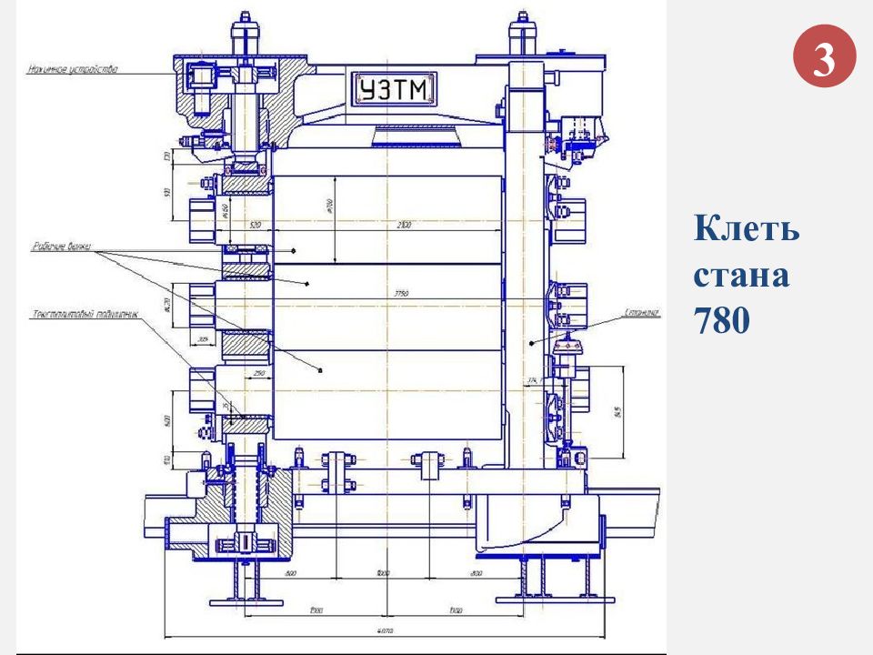 Клеть массой 250 кг