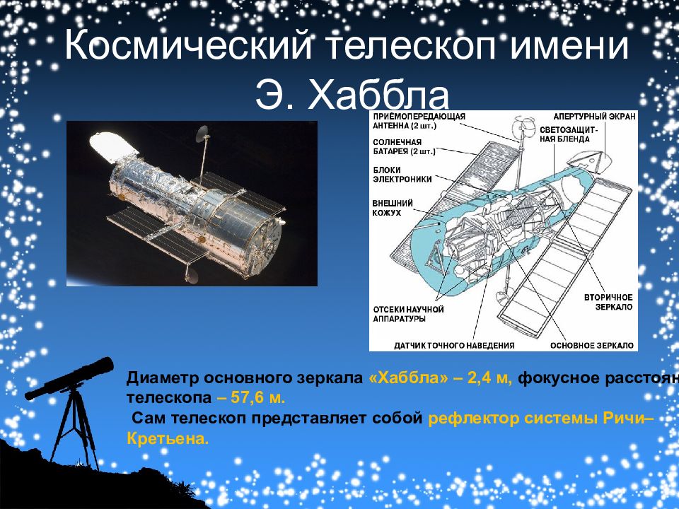 С помощью космического телескопа егэ