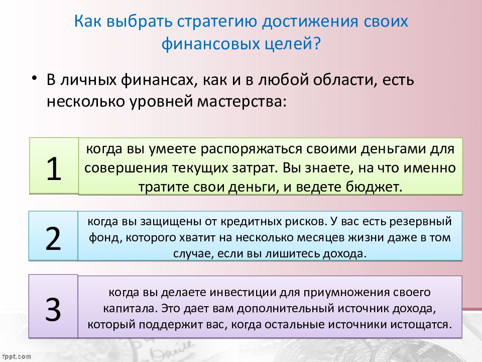 Личный финансовый план финансовые цели стратегия и способы их достижения