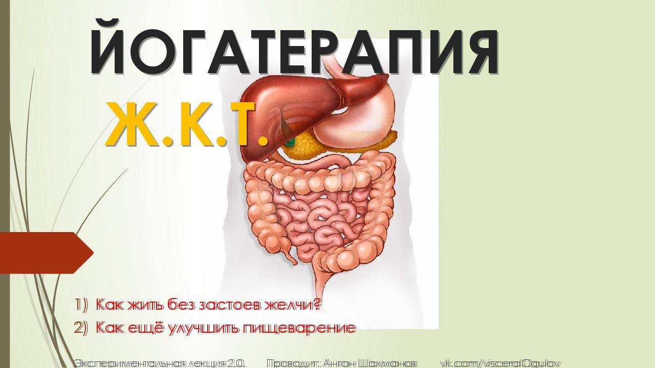 ЙОГАТЕРАПИЯ Ж.К.Т.