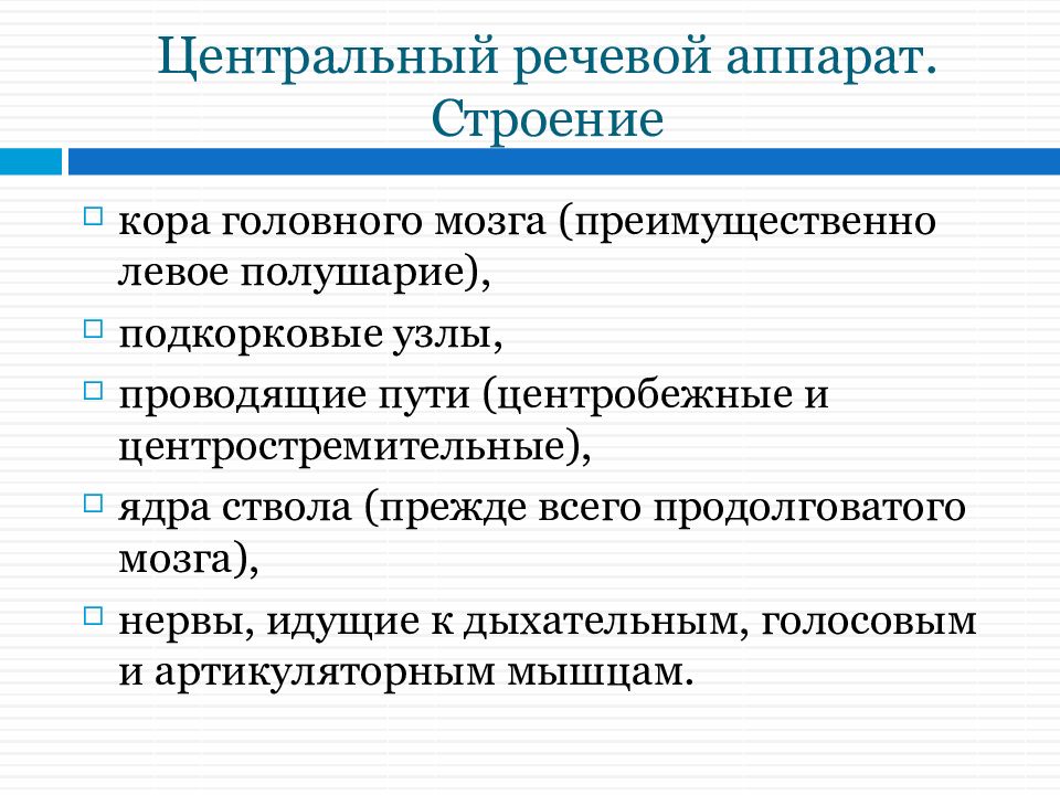 Центральный речевой аппарат картинки