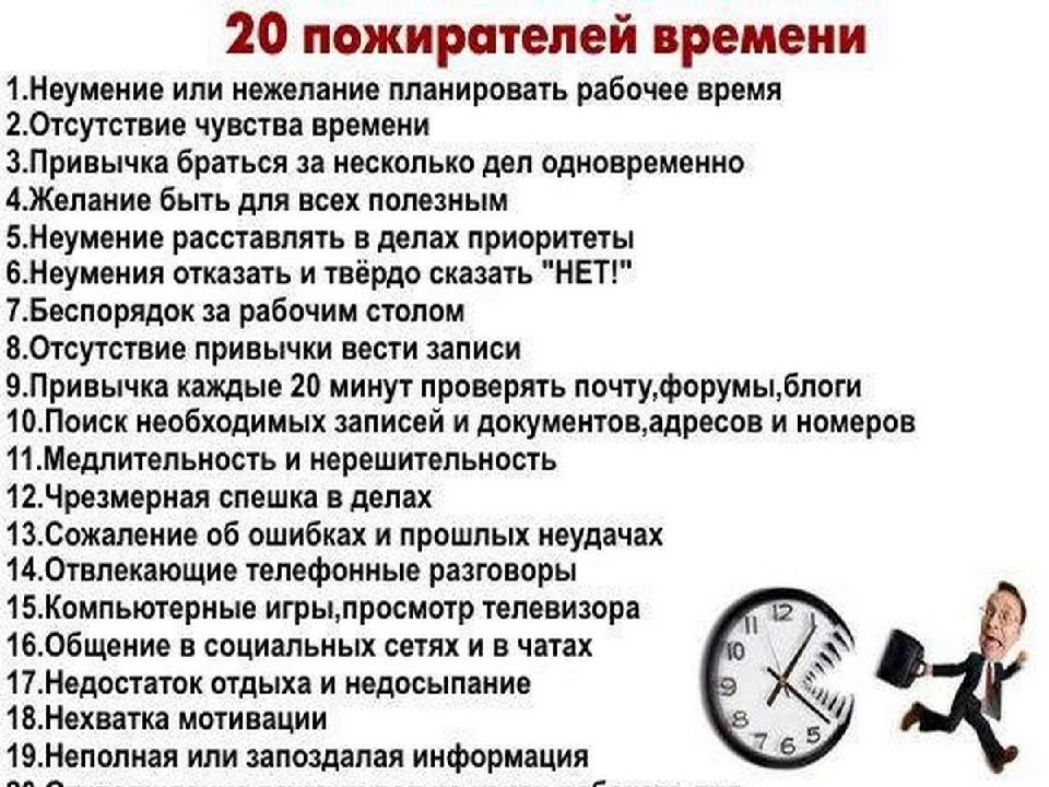 Советский тайм менеджмент презентация