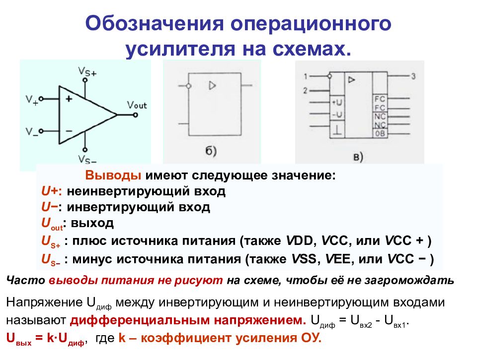 Схема масштабного усилителя