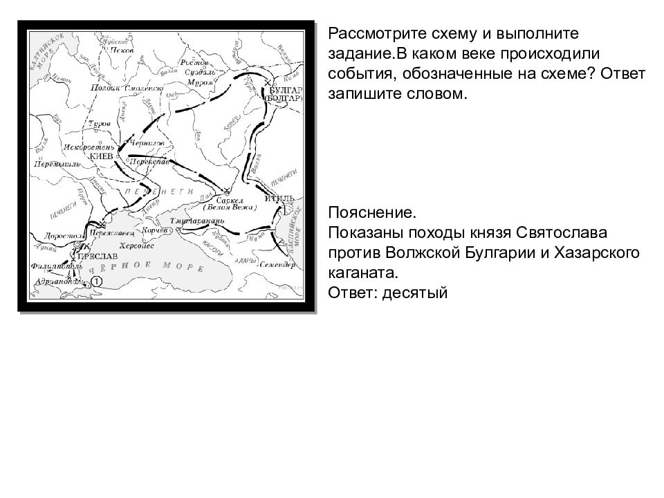 Укажите век когда произошли события обозначенные на схеме ответ запишите словом