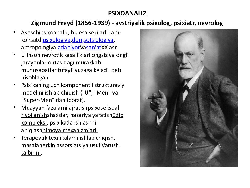 SHAXSIYAT NAZARIYALARI xorijiy