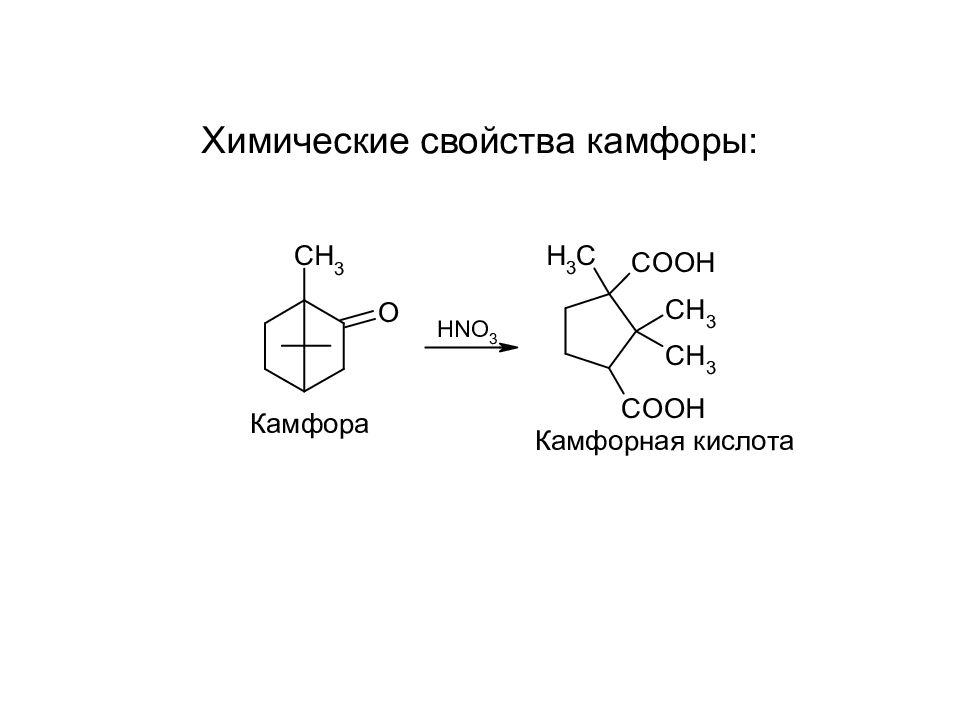 Камфора свойства