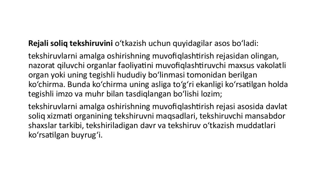 Soliq nazorati Soliq nazorati