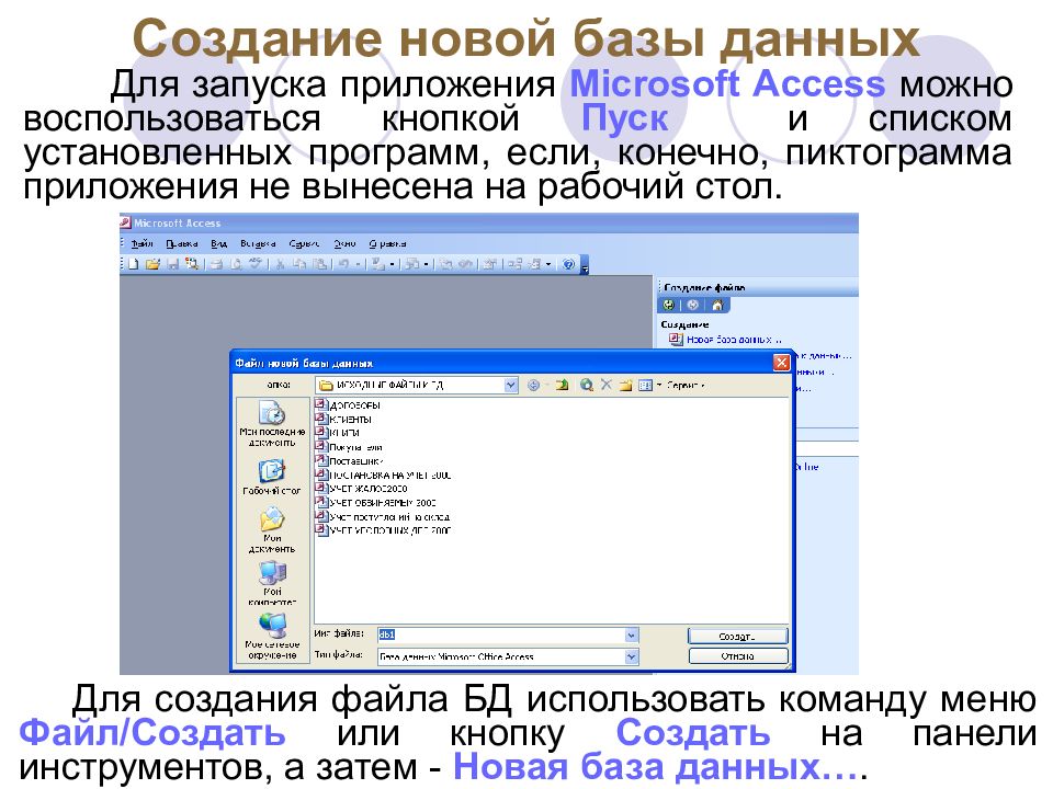 База программного обеспечения. Базы данных MS access: этапы разработки баз данных. MS access новая база данных. База данных программа. БД разработка приложения.