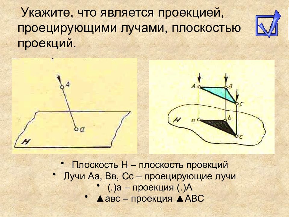 Что является проекцией. Что является проекцией плоскости. Плоскости проекций. Элементы проецирования. Проецирование объекта на плоскость лучи проекции.