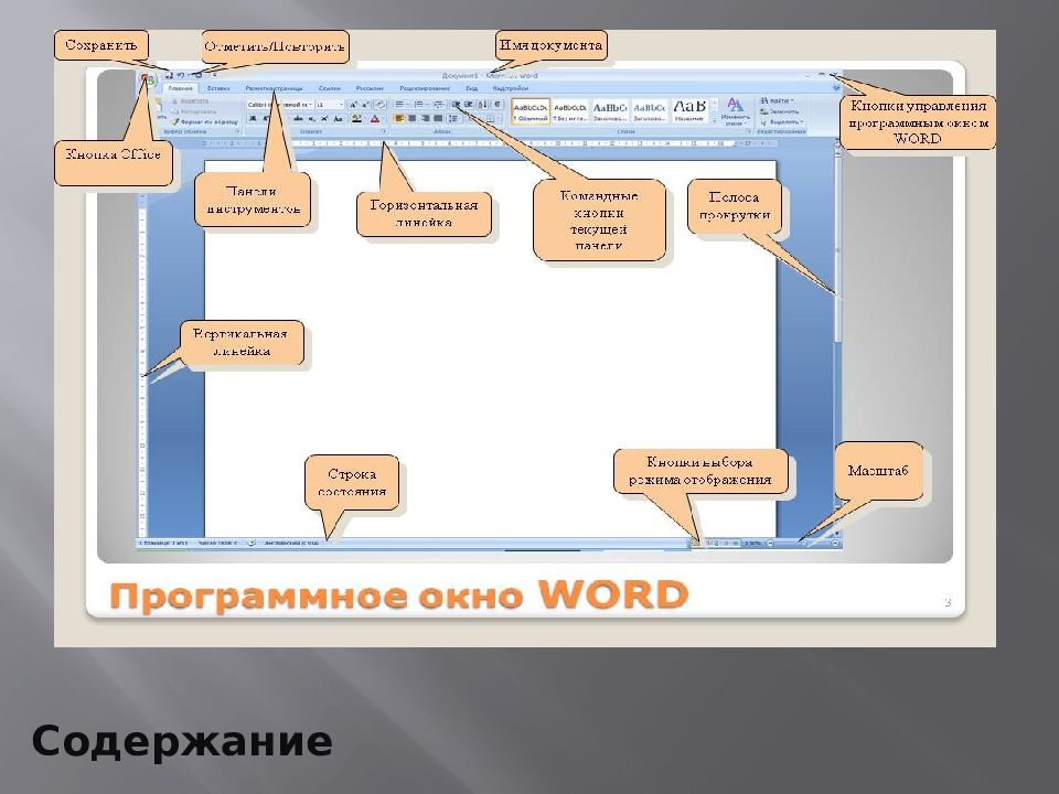 Компоненты microsoft office презентация