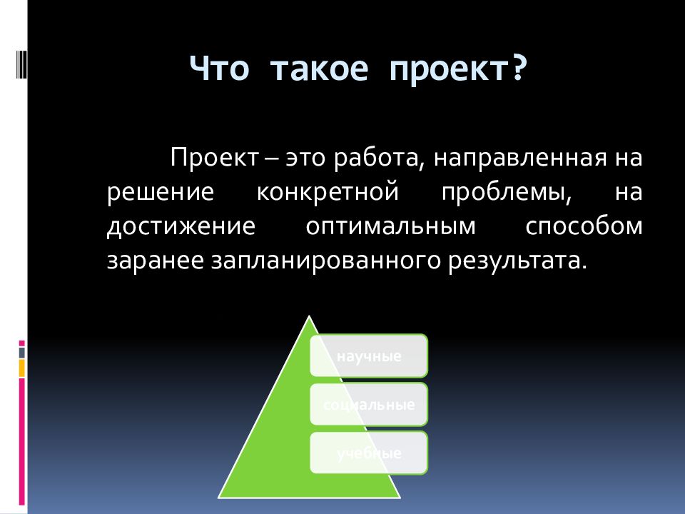 Что такое проект кратко и понятно