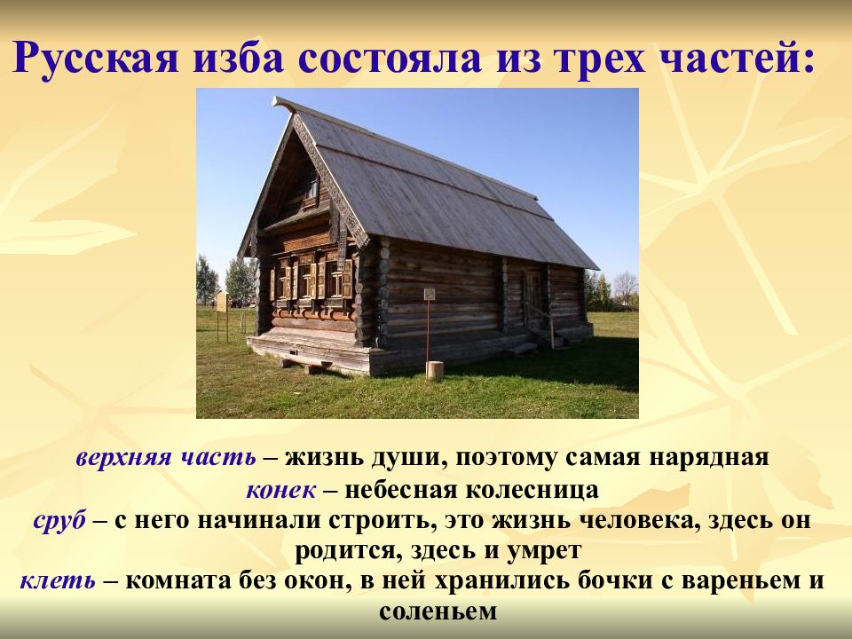 Имена изба. Крестьянская изба в древней Руси. Части русской избы названия. Конструкция русской избы. Презентация русские избы.