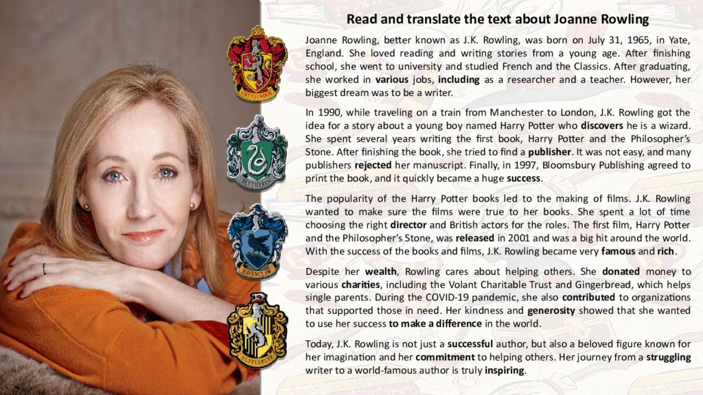 Translate the words. Start with those that you know. Click the scrolls to Translate the words. Start with those that you know. Click the scrolls to