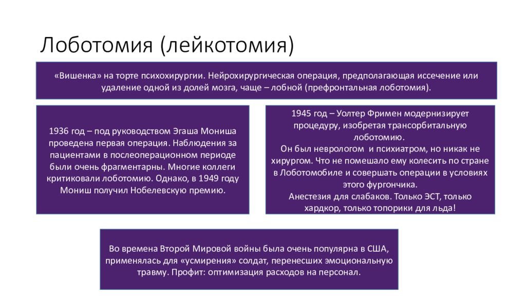 Лоботомия в россии. Префронтальная лейкотомия. Лоботомия презентация.