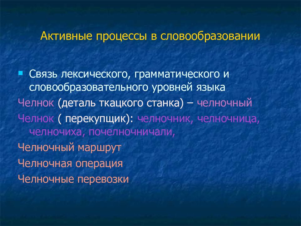 Активный процесс это. Активные процессы в словообразовании. Активные процессы в современном русском языке. Активные процессы в современном русском словообразовании.