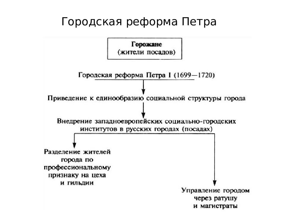 Схема петра 1