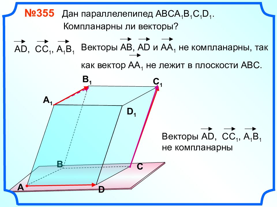 Компланарные векторы картинки