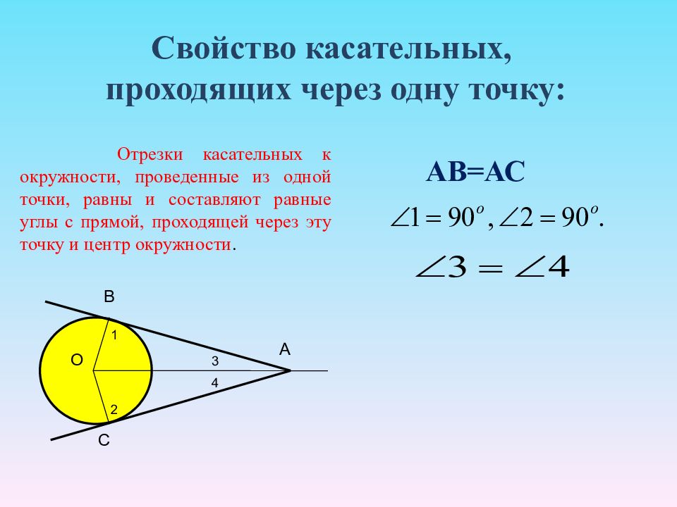 Прямая касательная к окружности с центром в точке по данным рисунка найдите длину отрезка