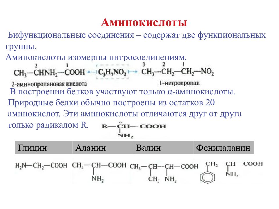 Презентация по теме аминокислоты