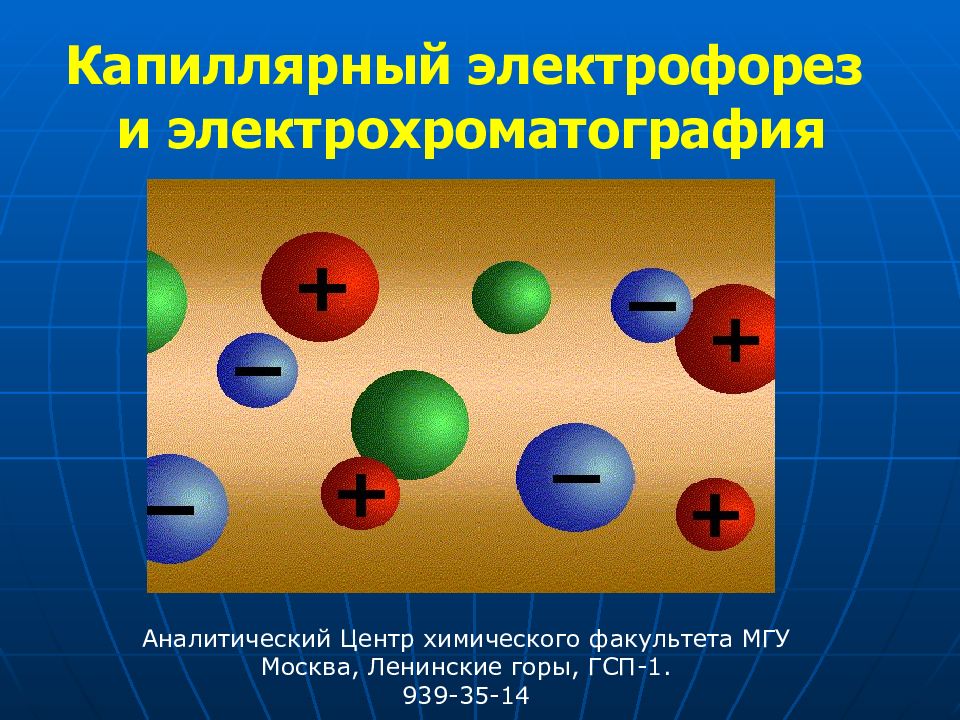 Капиллярный электрофорез презентация