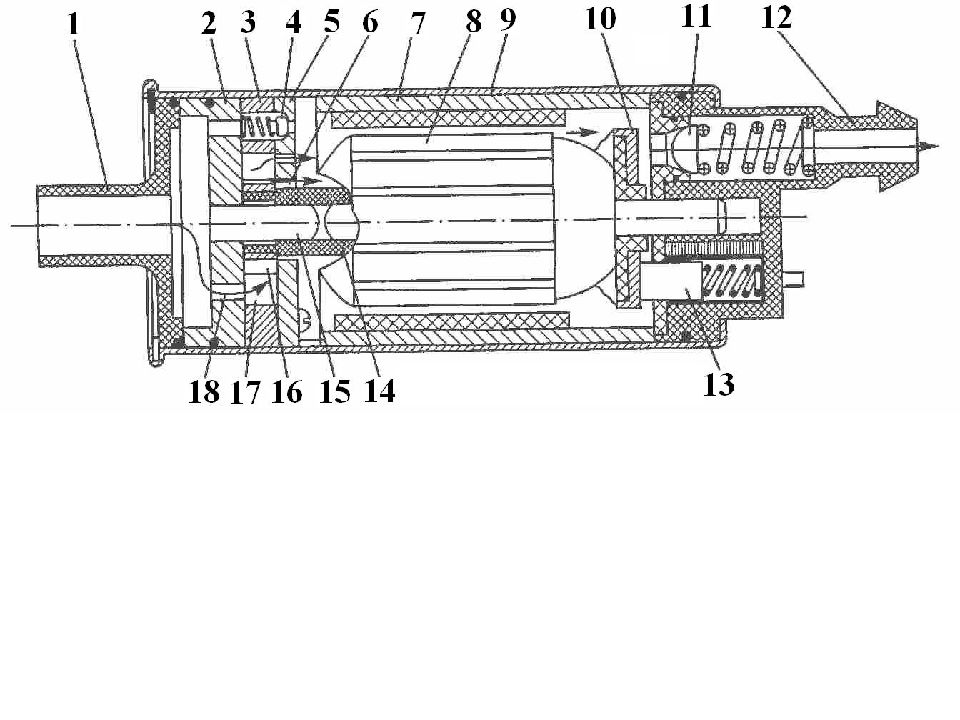 Топливный насос устройство и принцип. Конструкция электрического бензонасоса. Электрическая схема топливного насоса. Электрический топливный насос ВАЗ чертеж. Электрическая схема бензонасоса.