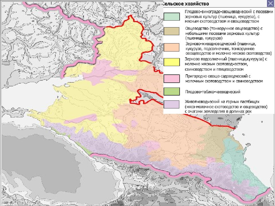 Климатическая карта северного кавказа