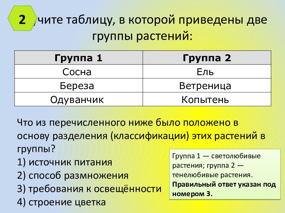 Как можно описать таблицу