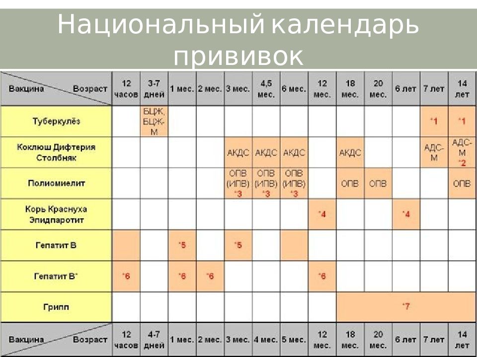 Полиомиелит пентаксим схема