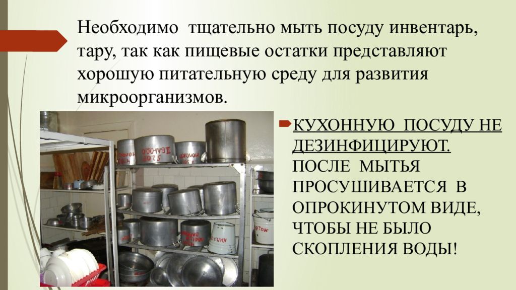 Обработка оборудования посуды инвентаря. Обработка оборудования посуды инвентаря