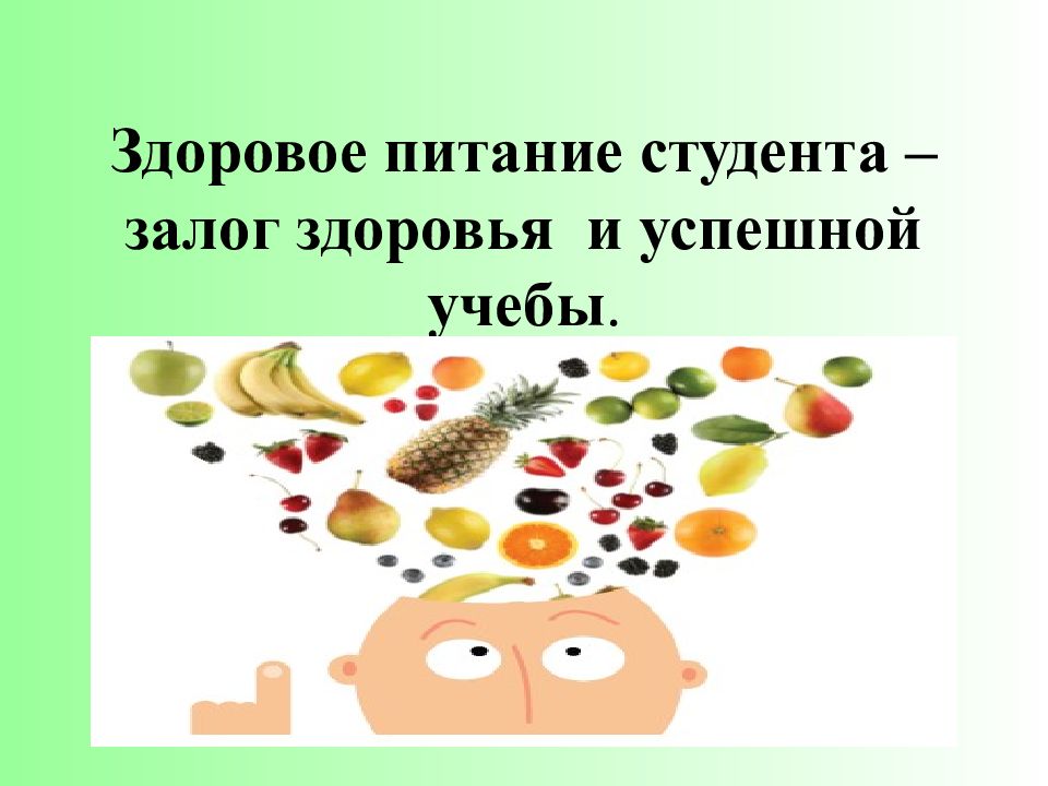 Здоровое питание студентов проект