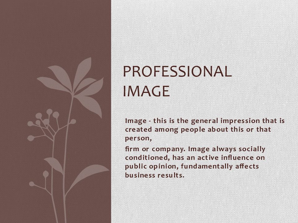 Professional Image