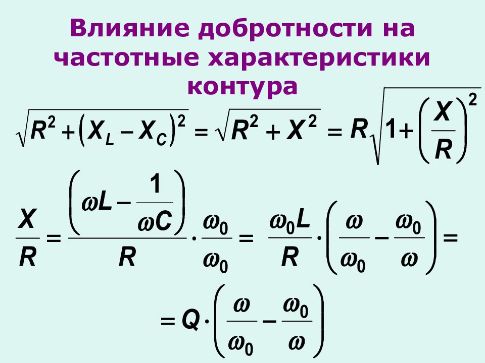 Характеристики контура. Найти добротность цепи. Определить добротность контура.