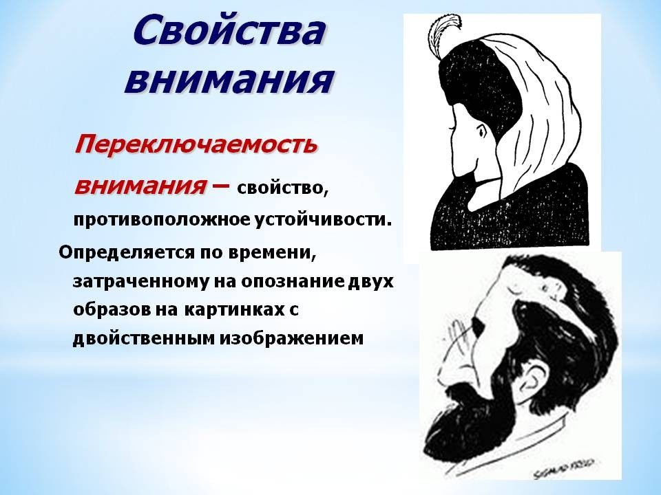 Смена образов при восприятии двойственных изображений связана с законом взаимной