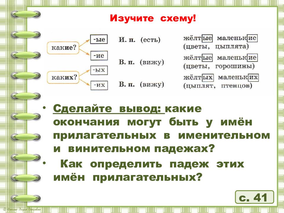 Именительный и винительный падежи имен прилагательных во множественном числе 4 класс презентация