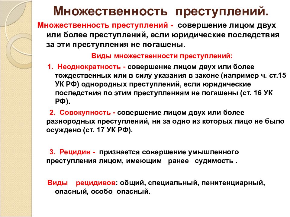 Презентация виды преступлений 11 класс право никитин