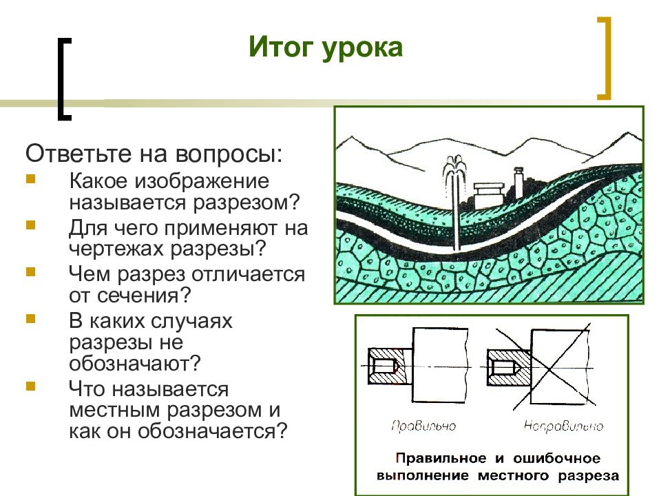 Для чего применяют на чертежах разрезы