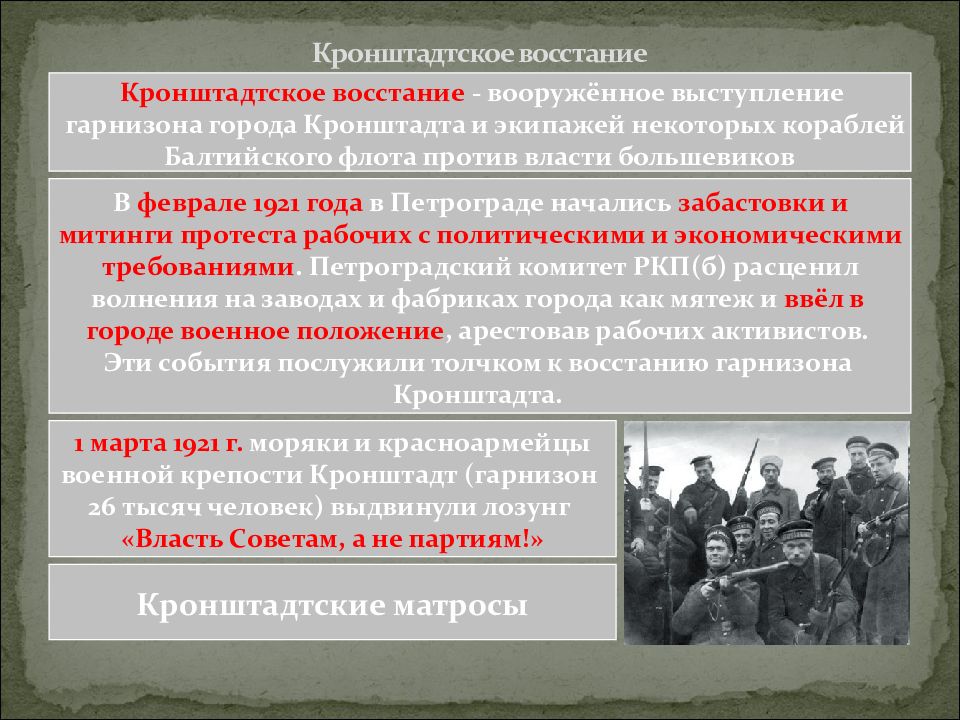 Против вооруженного восстания выступили. Кронштадтский мятеж 1921 таблица. Причины Кронштадтский мятеж 1921 года кратко. Кронштадтское восстание 1921 участники.