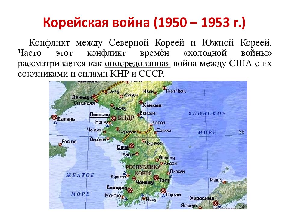 Конфликт северной и южной кореи презентация