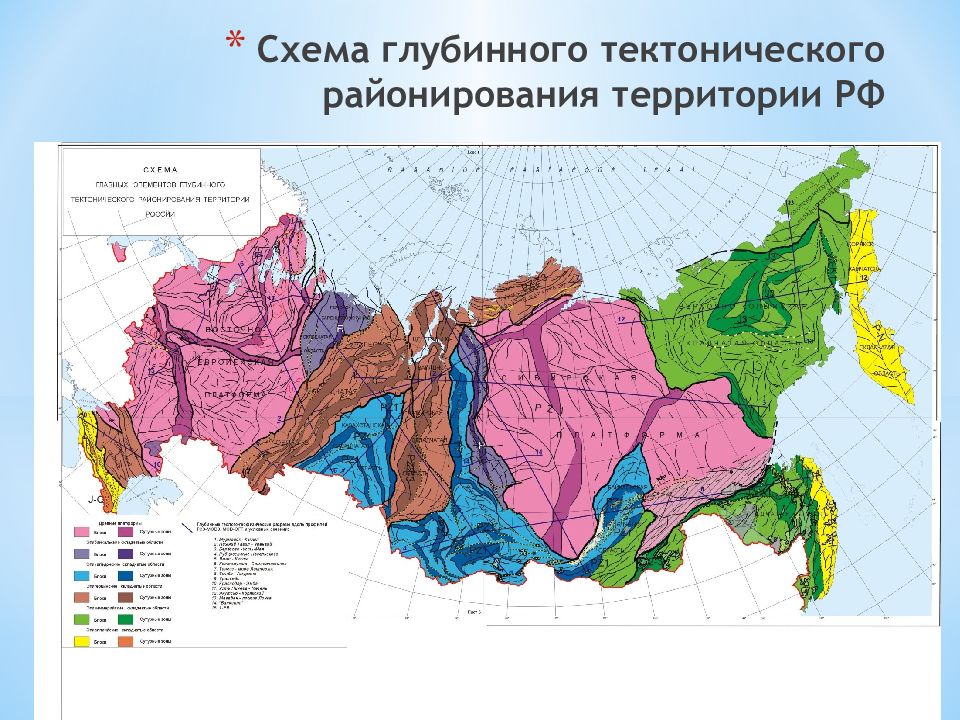 Схема тектонического районирования