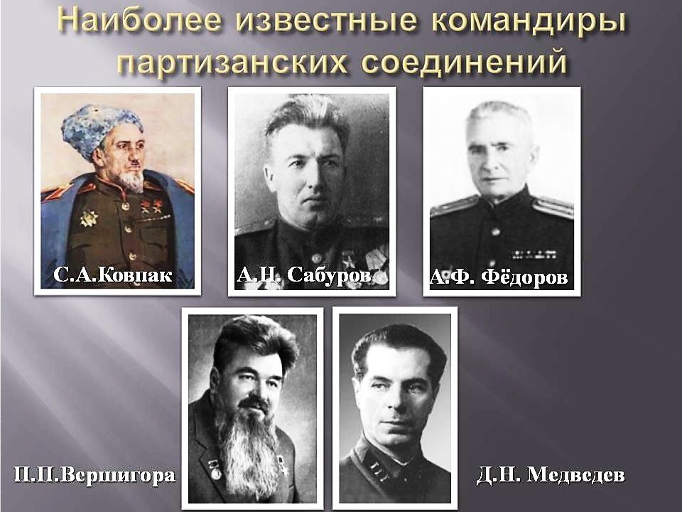 Презентация партизанское движение в годы великой отечественной войны 1941 1945