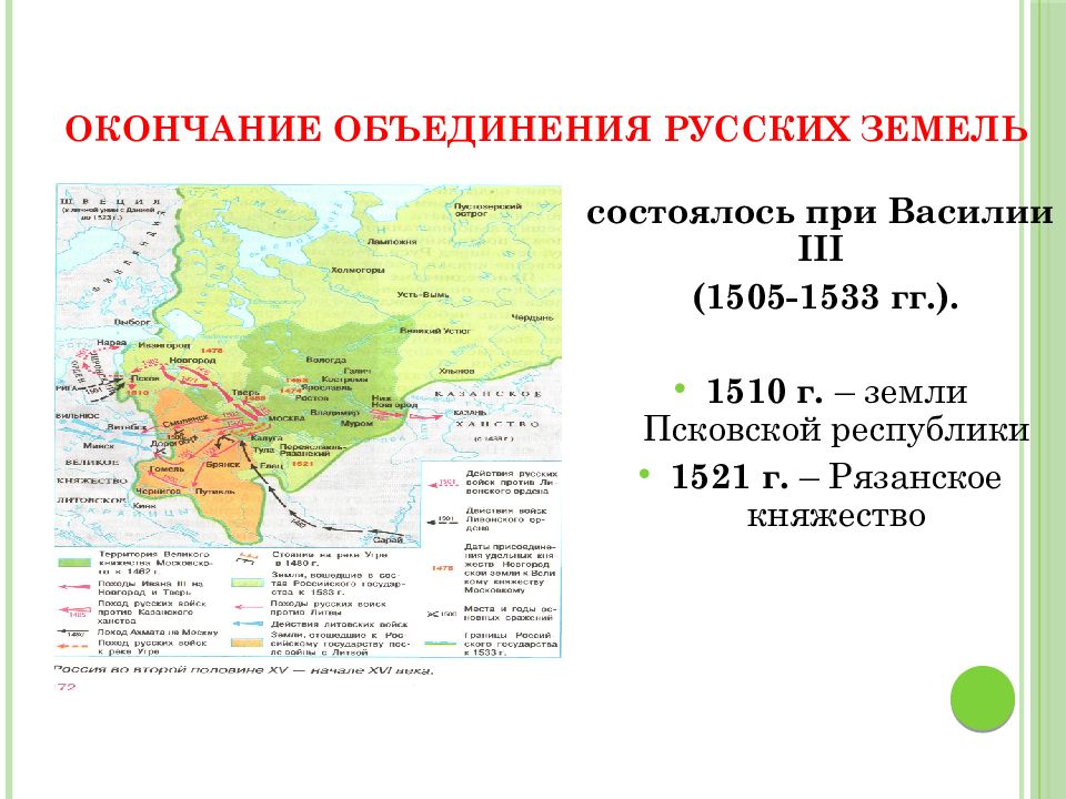 Объединение русских земель и образование московского государства