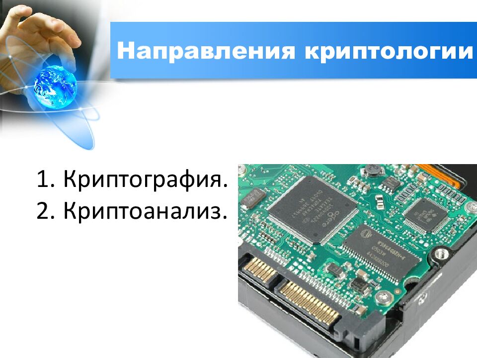 Направления криптологии