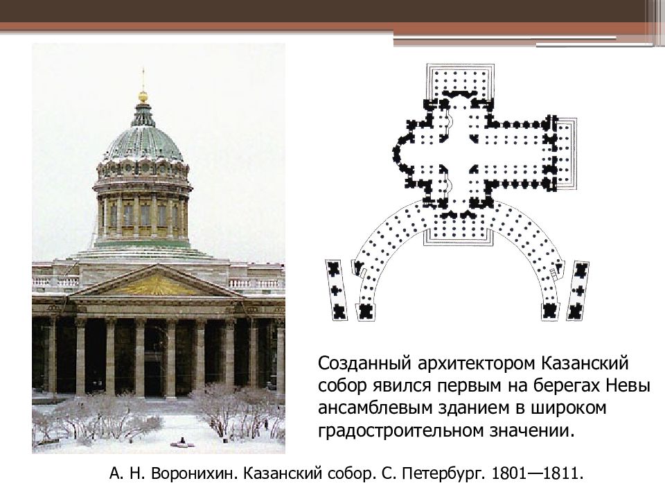 Казанский собор проект воронихина