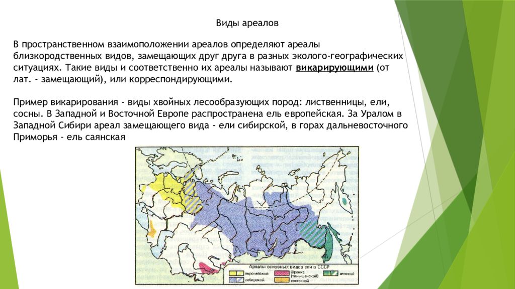 Ареалы высокой и низкой плотности