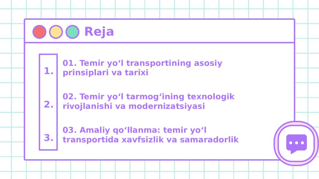 Temir yo‘l transporti Muxayyo Ahtamova